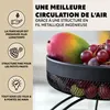 eluno Porte-objets à 2 étages avec porte-banane, corbeille Voir les images du produit 5