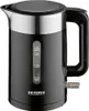A black electric kettle is shown against a white background. Produktbild-Vorschau