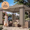 Casaria Gazebo Lorca Padiglione 3x3m in Metallo Resistente Anteprima dell’immagine prodotto 6