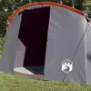 vidaXL Tunnelzelt 4-Personen Grau und Orange 318 x 275 x Produktbild-Vorschau 3
