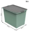 Stapelbox mit Rollen Compact Eco DIN A3 70l grün Produktbild-Vorschau 5