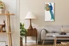 Wandkunst Leinwand Bild Uhr Geräuschlos 30x60 Gemälde Tier Produktbild-Vorschau 3