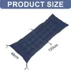 A dark blue cushion for a lounge chair or swing, with dimensions indicated. Produktbild-Vorschau