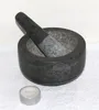 Steinmörser mit Stößel S Ø 13 cm Höhe 7 cm, Stein, grau Nr. Produktbild-Vorschau 3