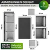 Polyrattan Garten Sitzgruppe DELIGHT-7  schwarz/grau Produktbild-Vorschau 7