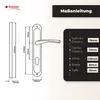 DOMINO Türgriff 72 Drückergarnitur PZ - Profilzylinder Set Produktbild-Vorschau 4