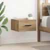 vidaXL Comodino 2 pezzi Rovere artigianale 35 x 35 x 20 cm Anteprima dell’immagine prodotto 3
