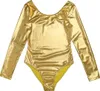 Lesklé dámske body XXXL - dlhý rukáv catsuit overal pre Náhľad obrázku produktu 3