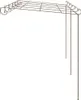 A metal pergola structure on a white background. Produktbild-Vorschau