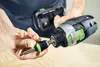 A person is holding a Festool Magnet-Bithalter BH 60 CE-Imp. drill bit holder and a Festool drill. Produktbild-Vorschau