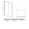 Porta scorrevole per doccia 100cm x 185 cm Vetro ESG Cabina Anteprima dell’immagine prodotto 9