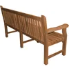 Teako Design Gartenbank Piceno Teakholz Massiv Wetterfest Produktbild-Vorschau 6