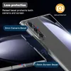 Close-up of a clear phone case highlighting its protective features for the camera and screen. Produktbild-Vorschau
