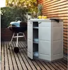 Lagerschrank aus Harz, Beige, 70x44x88cm, mit 2 Türen und 2 Produktbild-Vorschau 3
