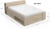 DEMEYERE Lit adulte 160 x 200 cm - Chene Kronberg - Oxygene Voir les images du produit 5