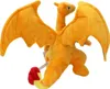 A plush toy of the Pokémon Charizard is shown against a white background. Produktbild-Vorschau
