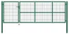 vidaXL Gartentor mit Pfosten 350x100 cm Stahl Grün Produktbild-Vorschau 5