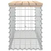 vidaXL Gabionová zahradní lavička 103x31,5x42 cm Borovicový Náhled obrázku produktu 4