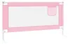vidaXL Kleinkind-Bettschutzgitter Rosa 160x25 cm Stoff Produktbild-Vorschau 4
