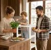 Baby Vivo Lernturm aus Holz - Mit Tafel in Weiß Produktbild-Vorschau 7