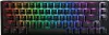 A top-down view of a black mechanical keyboard with RGB backlighting. Produktbild-Vorschau