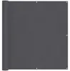 vidaXL Balkon-Sichtschutz Anthrazit 120x700 cm 100 % Produktbild-Vorschau 1