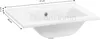 A white ceramic sink with dimensions indicated. Produktbild-Vorschau
