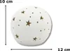 Keramik LED Kugel mit Sternen weiß 12 x 10cm Dekokugel Produktbild-Vorschau 4