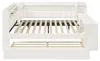 Gepolstertes 140x200 Tagesbett mit USB-Anschlüssen und Produktbild-Vorschau 9