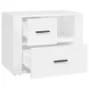 vidaXL Stolik nocny biały 60x36x45 cm materiał Podgląd zdjęcia produktu 7