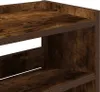 vidaXL Étagère à chaussures chêne fumé 80x25x100 cm Bois Voir les images du produit 7