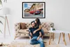 Bild - Bilderrahmen - 100 cm x 70 cm - MDF - Rahmen - Foto Produktbild-Vorschau 3
