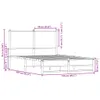 Metallbett ohne Matratze Sonoma-Eiche 120x200 cm Produktbild-Vorschau 9