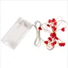 LED Lichterkette Herzen 1,05 m beleuchtet,  20 rote LEDs, Produktbild-Vorschau 2
