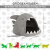 hausleben : Niche pour chat en feutre, lit pour chat, abri Voir les images du produit 4