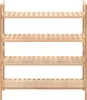 vidaXL Scarpiera in legno massiccio di noce 69x26x81 cm Anteprima dell’immagine prodotto 1