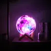 Lampa księżycowa 3D Starry Sky Moon Lamp 16 kolorów Zdalne Podgląd zdjęcia produktu 2