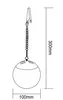 20 cm solárna guľová závesná LED lampa Náhľad obrázku produktu 2