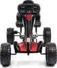 A front view of a black and red go-kart. Podgląd zdjęcia produktu