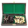 Schachspiel Schach Schachbrett Holz 25 cm Chess Board Set Produktbild-Vorschau 2