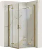 Cabine Doccia Rea Hugo Double Brush Gold 80X90 Anteprima dell’immagine prodotto 1
