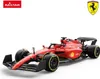 A red Ferrari Formula 1 race car model is displayed on a white background. Podgląd zdjęcia produktu