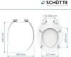 SCHÜTTE MDF WC sedátko BÍLÉ, WC sedátko s měkkým zavíráním Náhled obrázku produktu 7