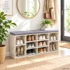 Armadietto porta scarpe KESPER® con cuscino, bianco Anteprima dell’immagine prodotto 5