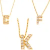 Damen Buchstabenkette Gold 585 Namenskette A - Z Anhänger Produktbild-Vorschau 1