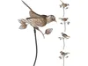 4er Set Gartenziervögel zum Hämmern aus Metall gold 83cm Produktbild-Vorschau 6