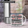 Trendation - Elektriker Emaille Tasse Geschenk Produktbild-Vorschau 4