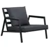 4-tlg. Outdoor-Lounge-Set mit Kissen Aluminium Dunkelgrau Produktbild-Vorschau 6