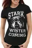 style3 Winter Is Coming Damen T-Shirt, Farbe:Schwarz, Produktbild-Vorschau 1