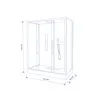 Dusche Komplett MARWELL Duschkabine Fertigdusche White Produktbild-Vorschau 8